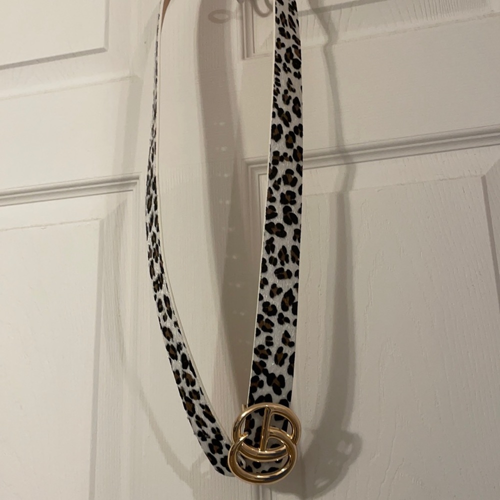 Offbrand Gucci leopard belt